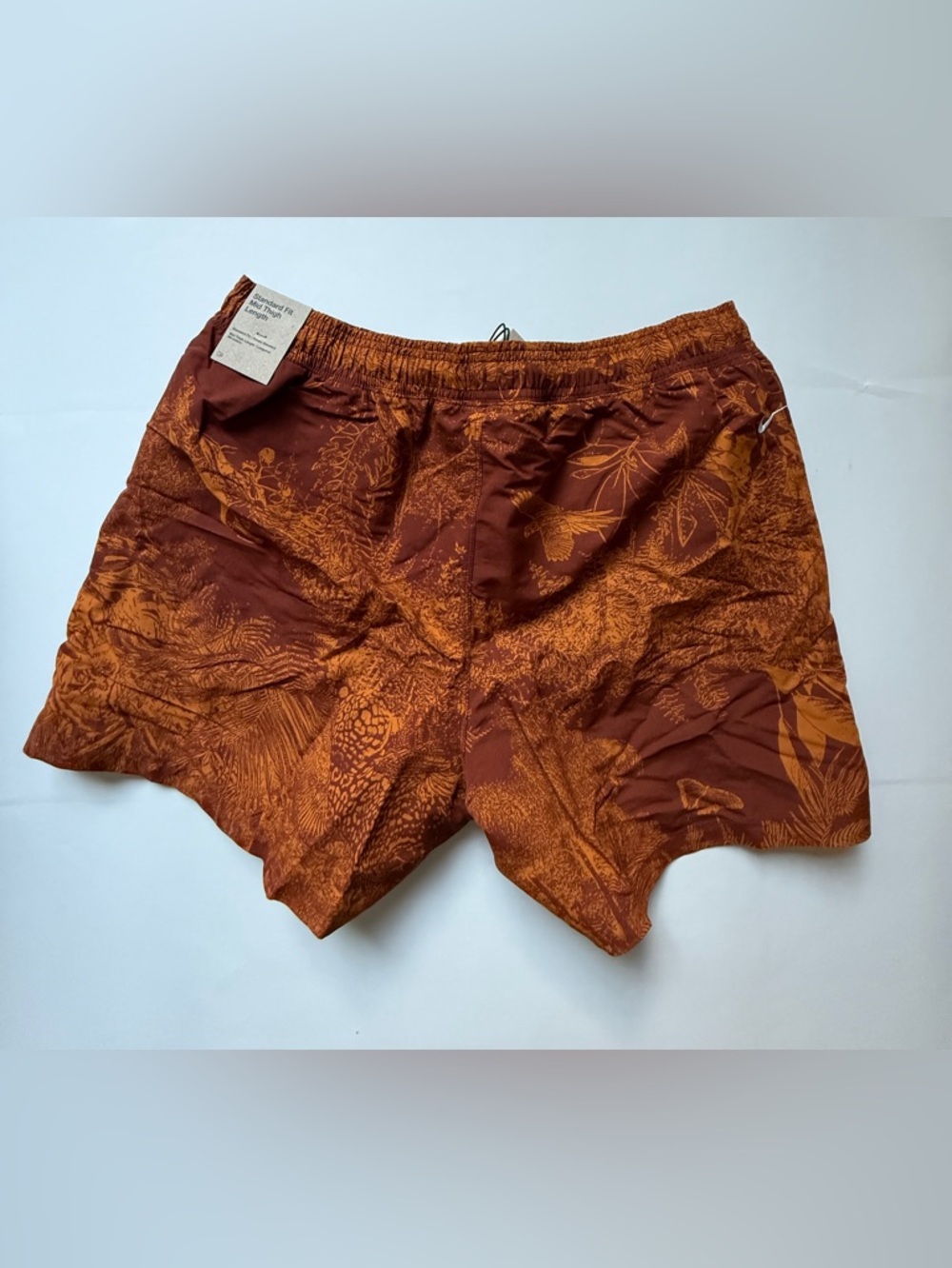 Nike [M] ACG Men’s Reservoir Goat All-Over-Print Trail Shorts Orange HJ2889-245 - Picture 2 of 9